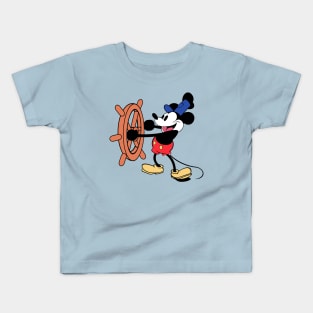 Steamboat Willie - Classic Cartoon Kids T-Shirt